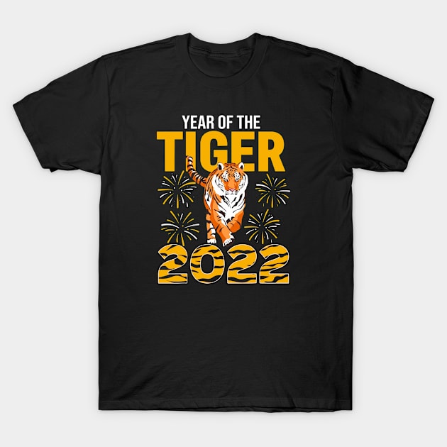 2022 Year Of Tiger Lunar Happy Chinese New Year Zodiac T-Shirt by Shaniya Abernathy